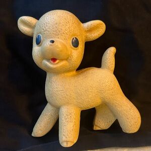 Vintage Lamb Toy, Rempel Rubber Lamb Toy Vintage USA